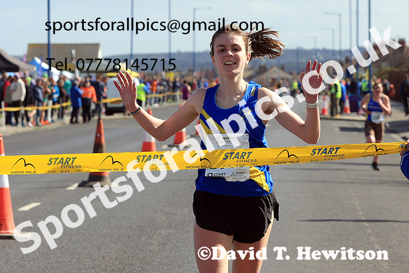 Senior womens Northern 6 Stage Road Relay, 2025 Northern 12 and 6 Stage Road Relays and Junior 5k, Redcar. Photo: David T. Hewitson/Sports for All Pics
